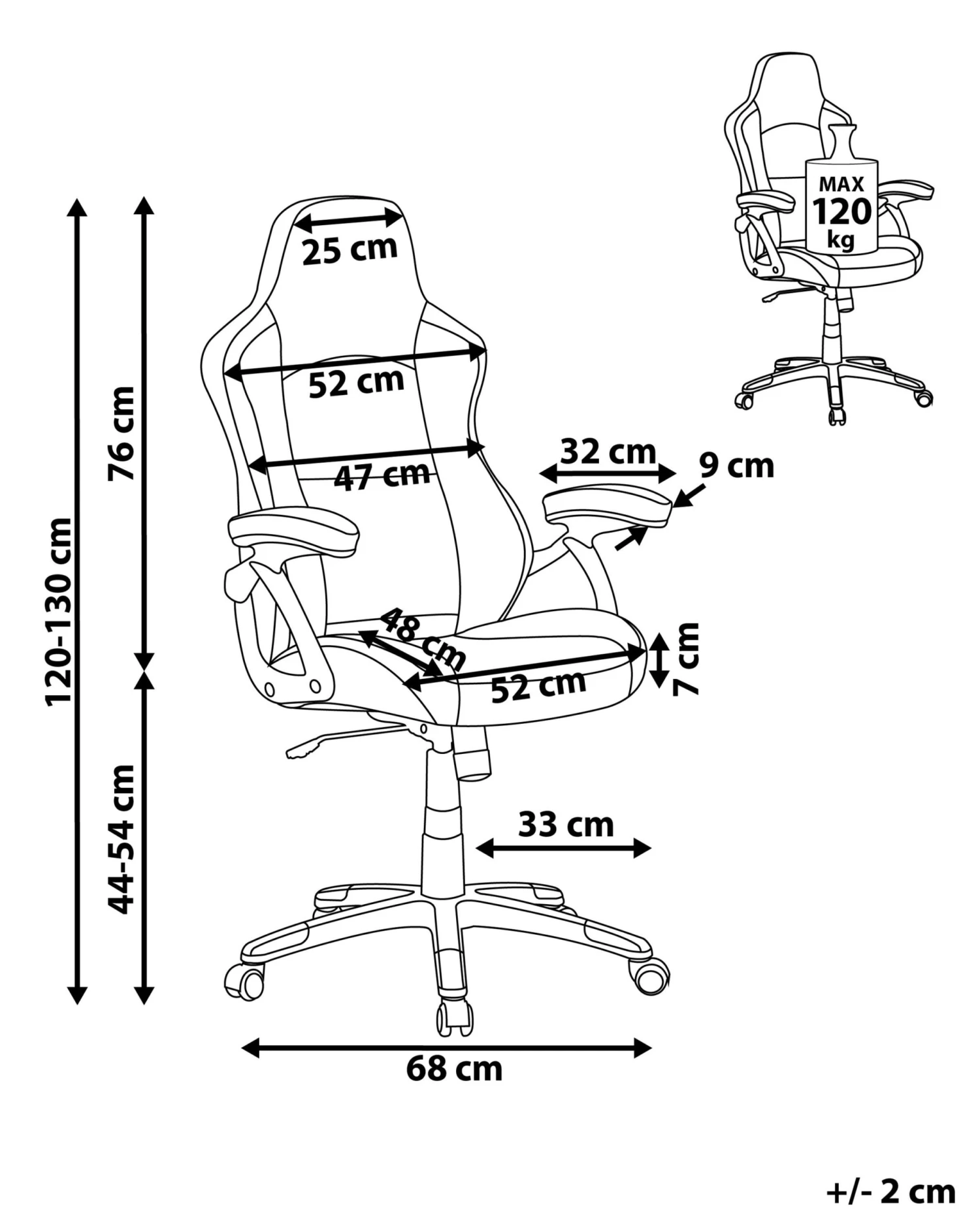 Työtuoli Keinonahkainen Musta EXPLORER 10 Työtuoli Keinonahkainen Musta EXPLORER - Image 10