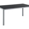 Puutarhapöytä Alumiini Musta/hopea 160 Cm CATANIA