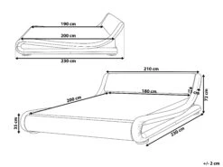 Sänky Nahka Musta AVIGNON Useita Kokoja 13 Sänky Nahka Musta AVIGNON Useita Kokoja -Beliani undef src sa picid 672981 type whitesh image