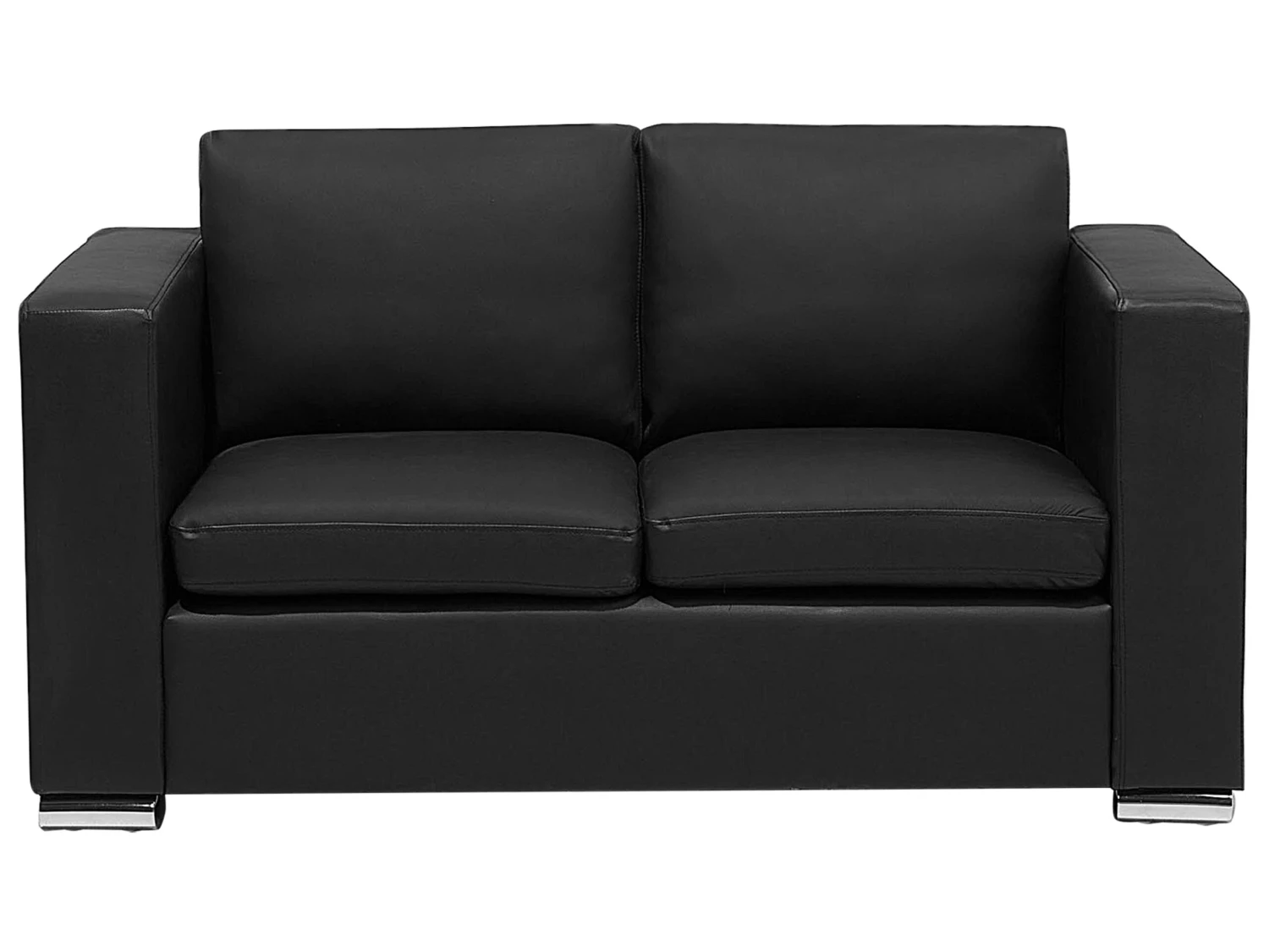 Musta Nahkaverhoiltu Sohvaryhmä HELSINKI 6 Musta Nahkaverhoiltu Sohvaryhmä HELSINKI - Image 6