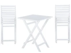 2-istuttava Bistrosetti Akasiapuu Valkoinen/keltainen FIJI -Beliani undef src sa picid 681767 type whitesh image