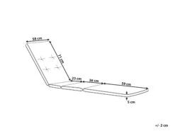 Istuintyyny Aurinkotuolille Kermanvalkoinen TOSCANA/JAVA -Beliani undef src sa picid 692243 type whitesh image