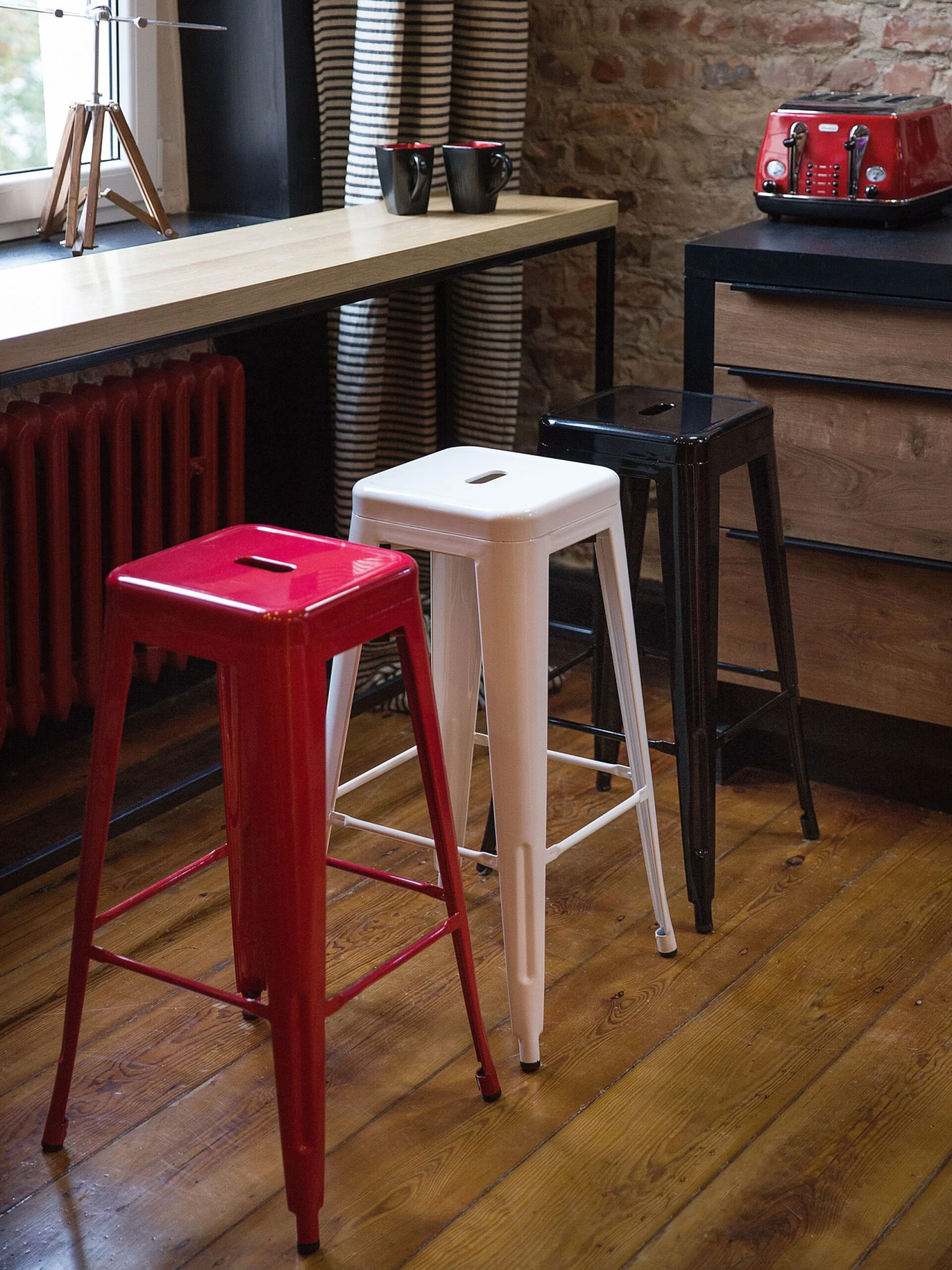 Baarijakkara Metalli Valkoinen 76 Cm 2 Kpl CABRILLO - Image 4