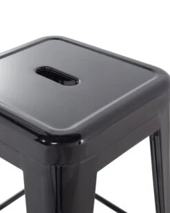 Baarijakkara Metalli Musta 76 Cm 2 Kpl CABRILLO -Beliani undef src sa picid 701235 type whitesh image