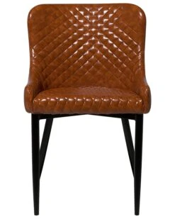 Tuoli Keinonahka Kullanruskea 2 Kpl SOLANO 12 Tuoli Keinonahka Kullanruskea 2 Kpl SOLANO -Beliani undef src sa picid 703313 type whitesh image