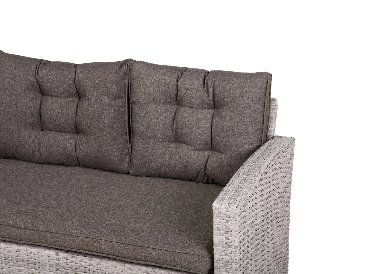 8-istuttava Ulkosohvaryhmä Polyrottinki Harmaa VITERBRO - Image 6