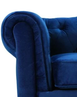 Laivastonsininen Samettiverhoiltu Nojatuoli CHESTERFIELD -Beliani undef src sa picid 711758 type whitesh image