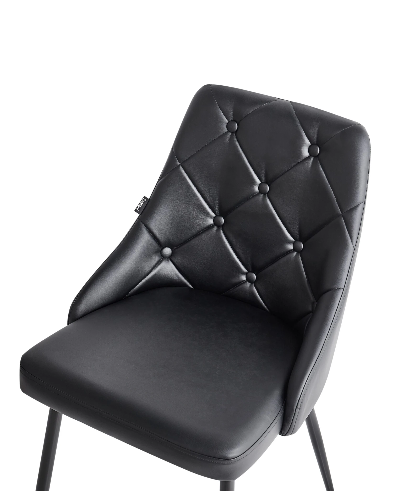Tuoli Keinonahka Musta 2 Kpl VALERIE - Image 6