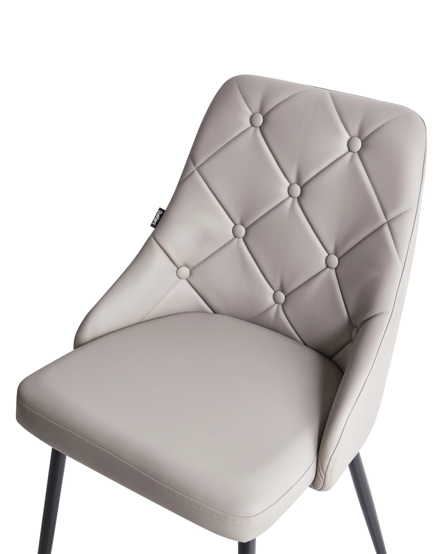 Tuoli Keinonahka Vaaleanharmaa 2 Kpl VALERIE - Image 5