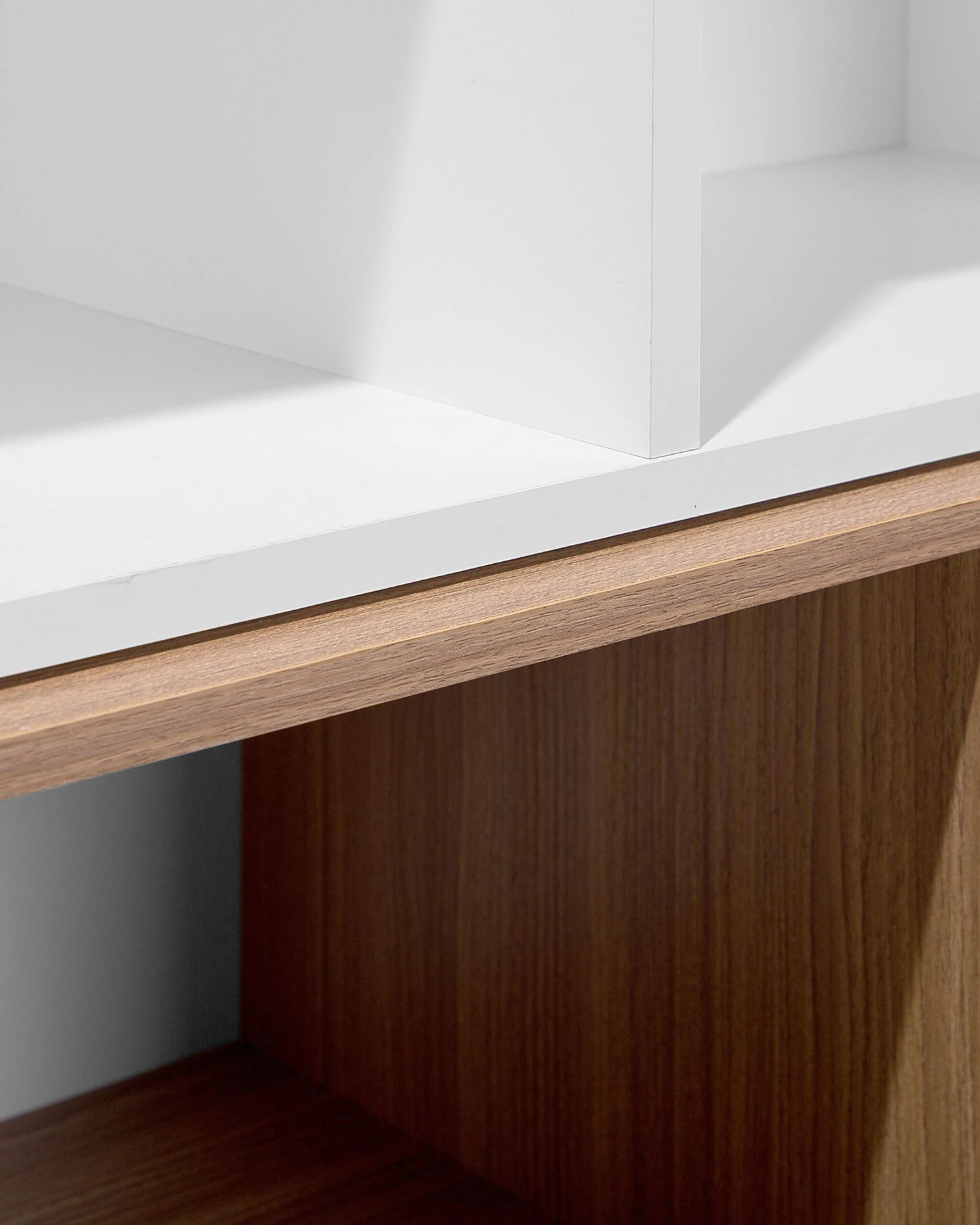 Kirjahylly 17 Hyllyä Valkoinen/tumma Puu ALLOA - Image 7