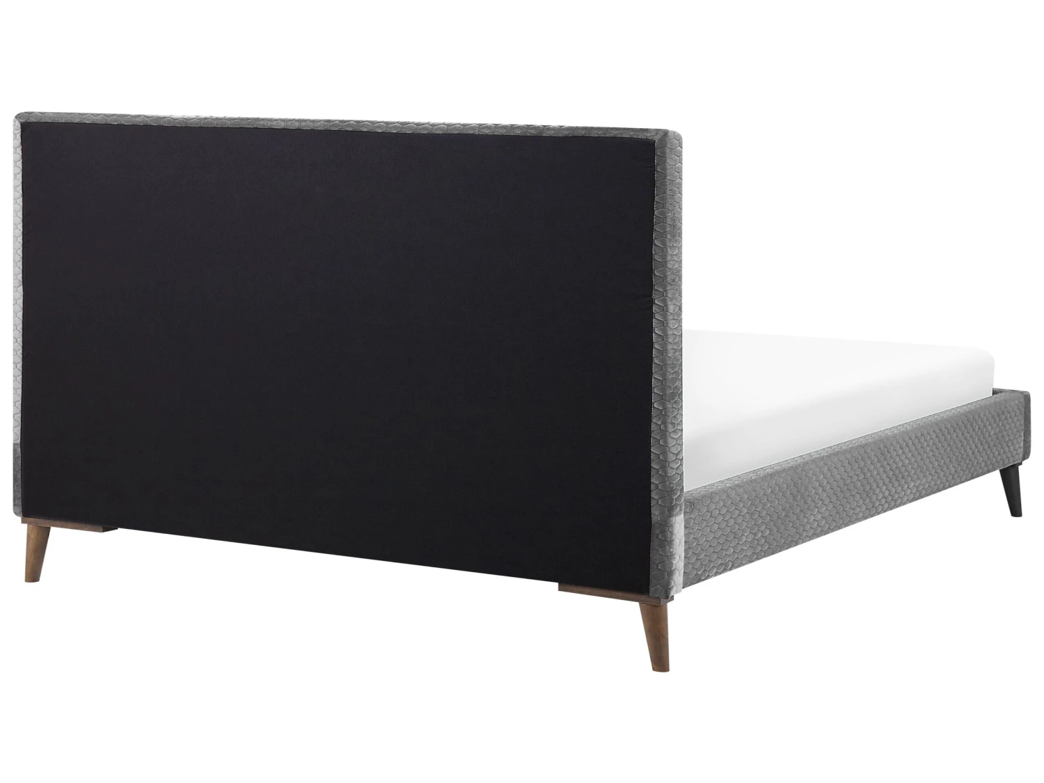 Sänky Sametti Vaaleanharmaa BAYONNE Useita Kokoja - Image 4