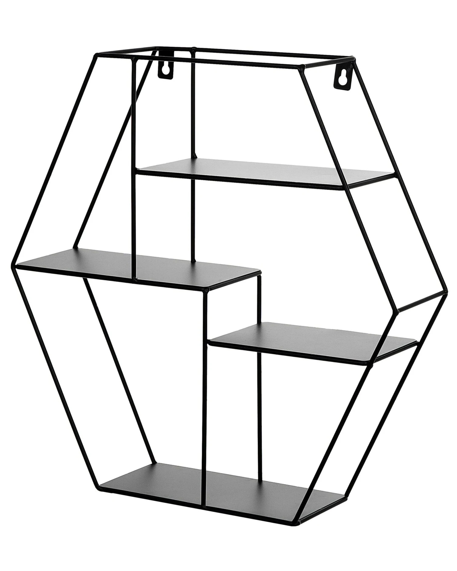 Seinähylly Metalli 4 Hyllyä Musta TIGARD - Image 6