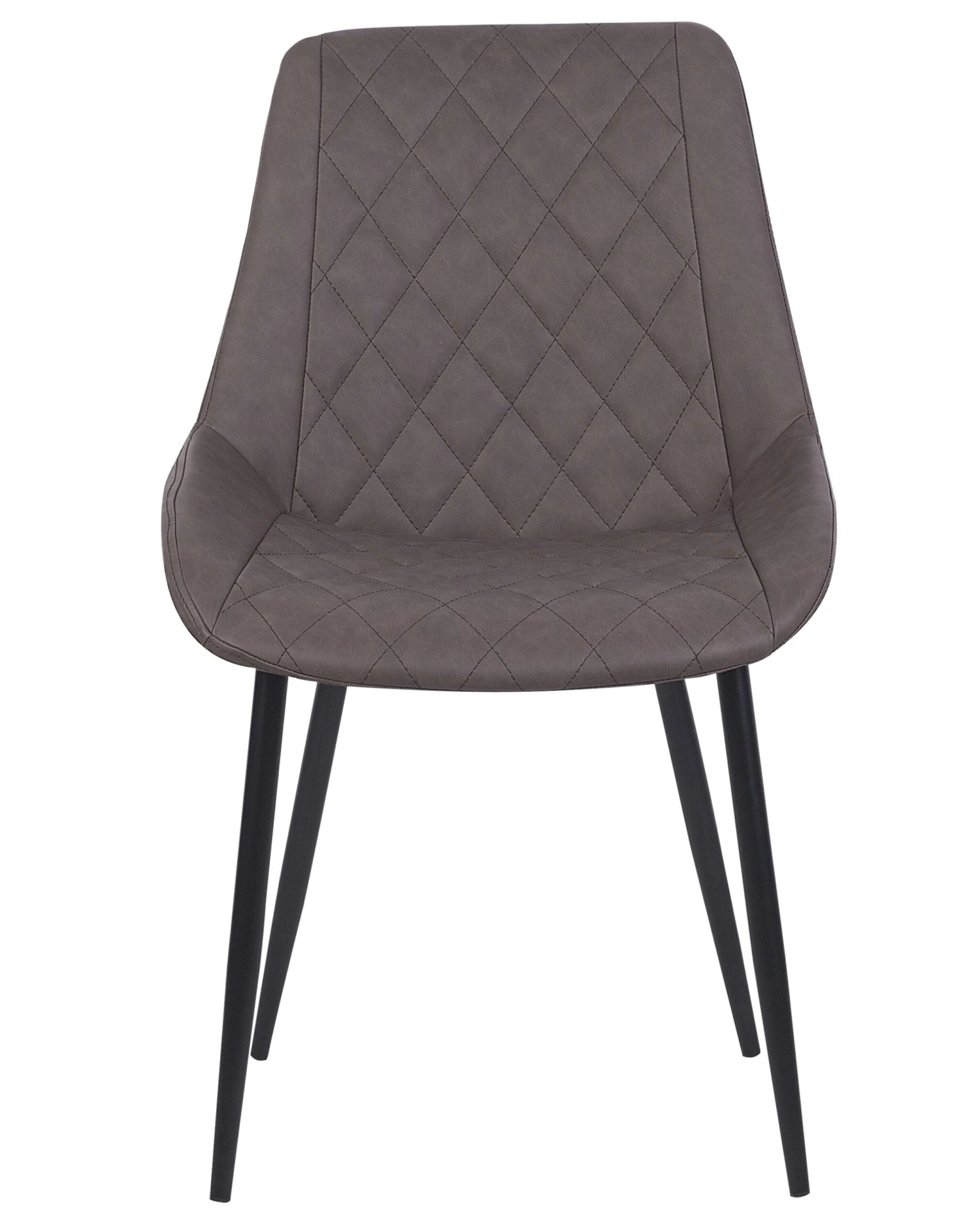 Tuoli Keinonahka Tummanruskea 2 Kpl MARIBEL - Image 4