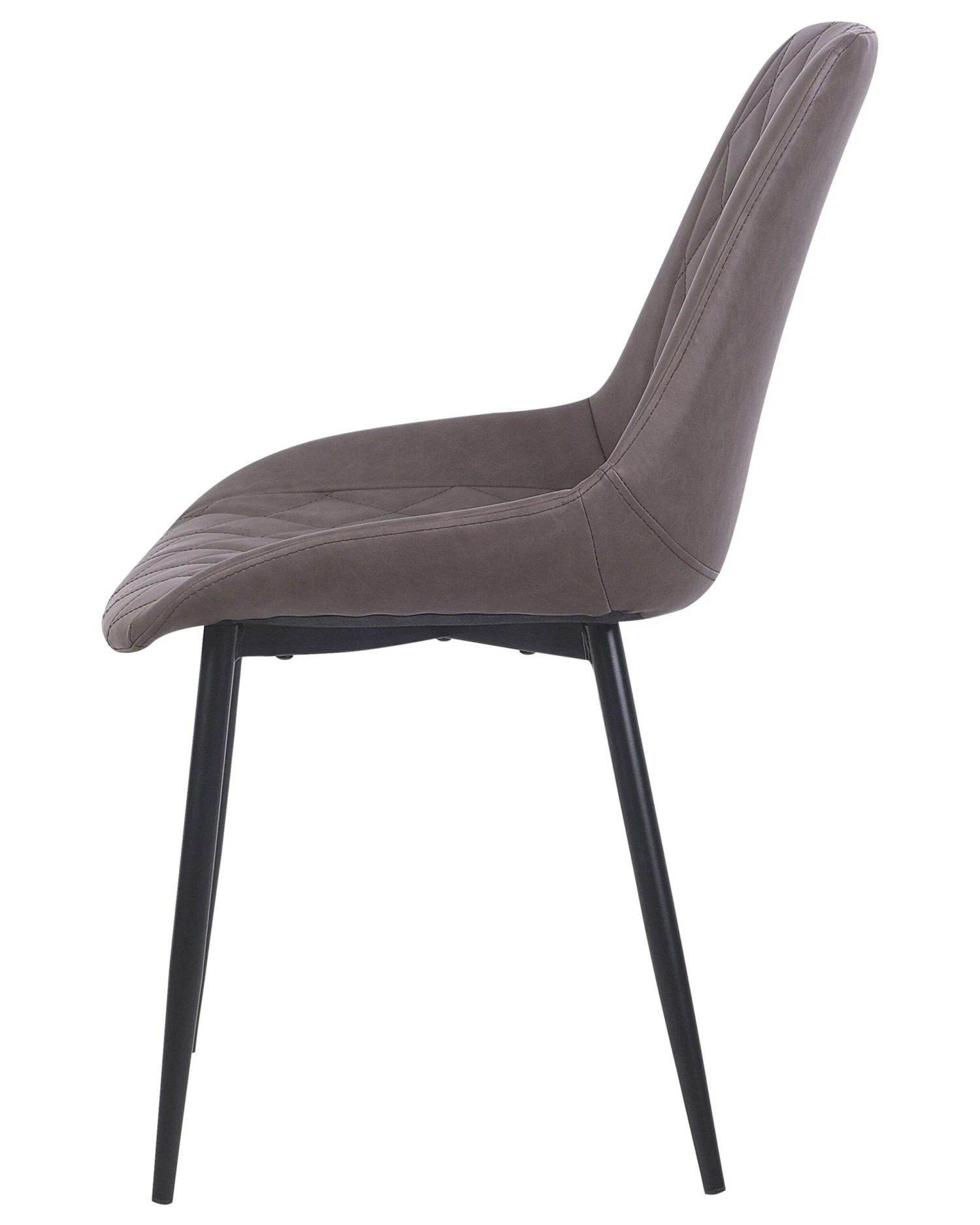 Tuoli Keinonahka Tummanruskea 2 Kpl MARIBEL - Image 5