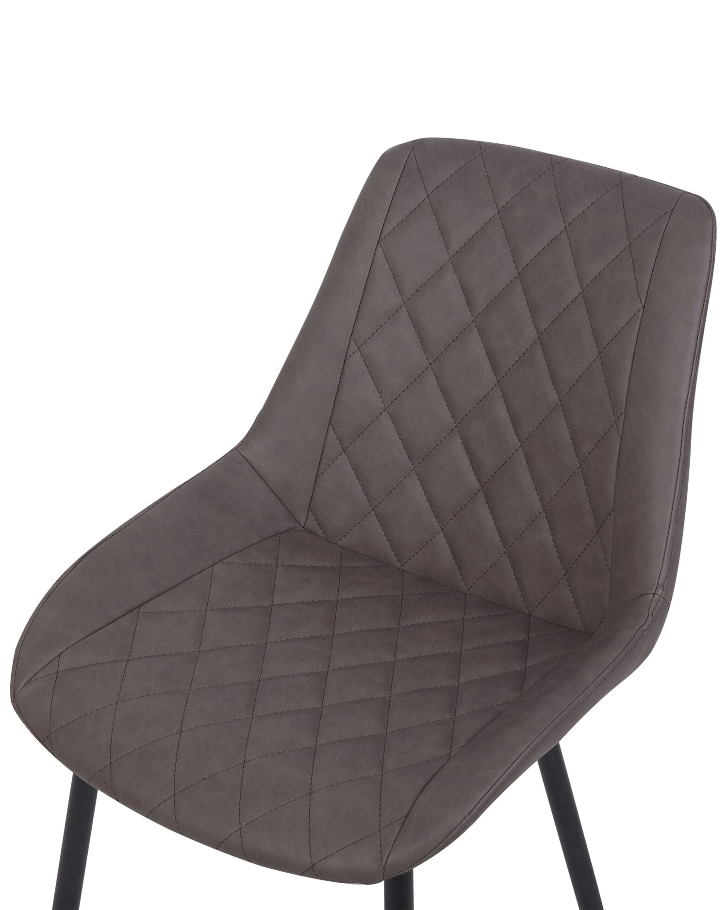 Tuoli Keinonahka Tummanruskea 2 Kpl MARIBEL - Image 7