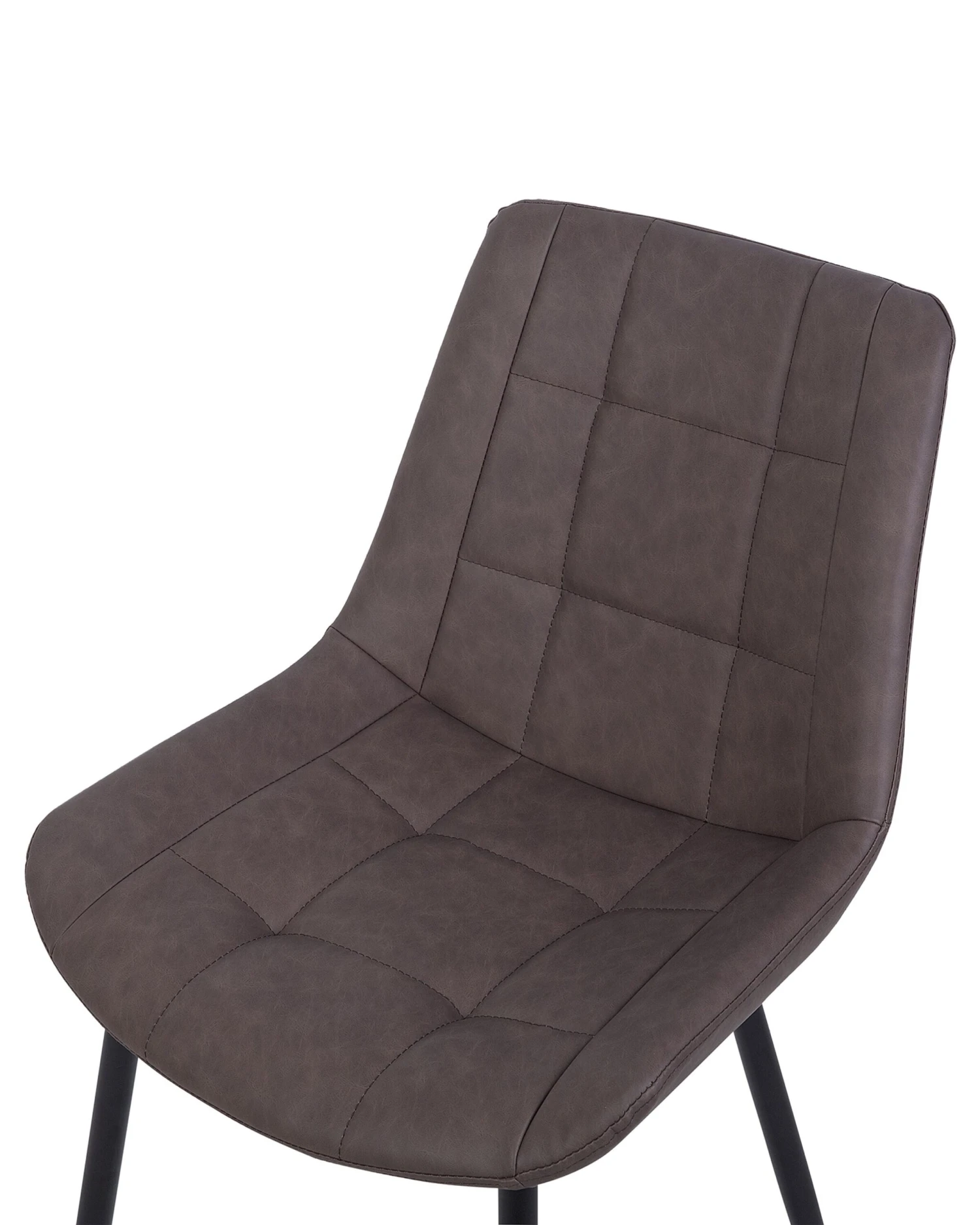 Tuoli Keinonahka Tummanruskea 2 Kpl MELROSE - Image 7