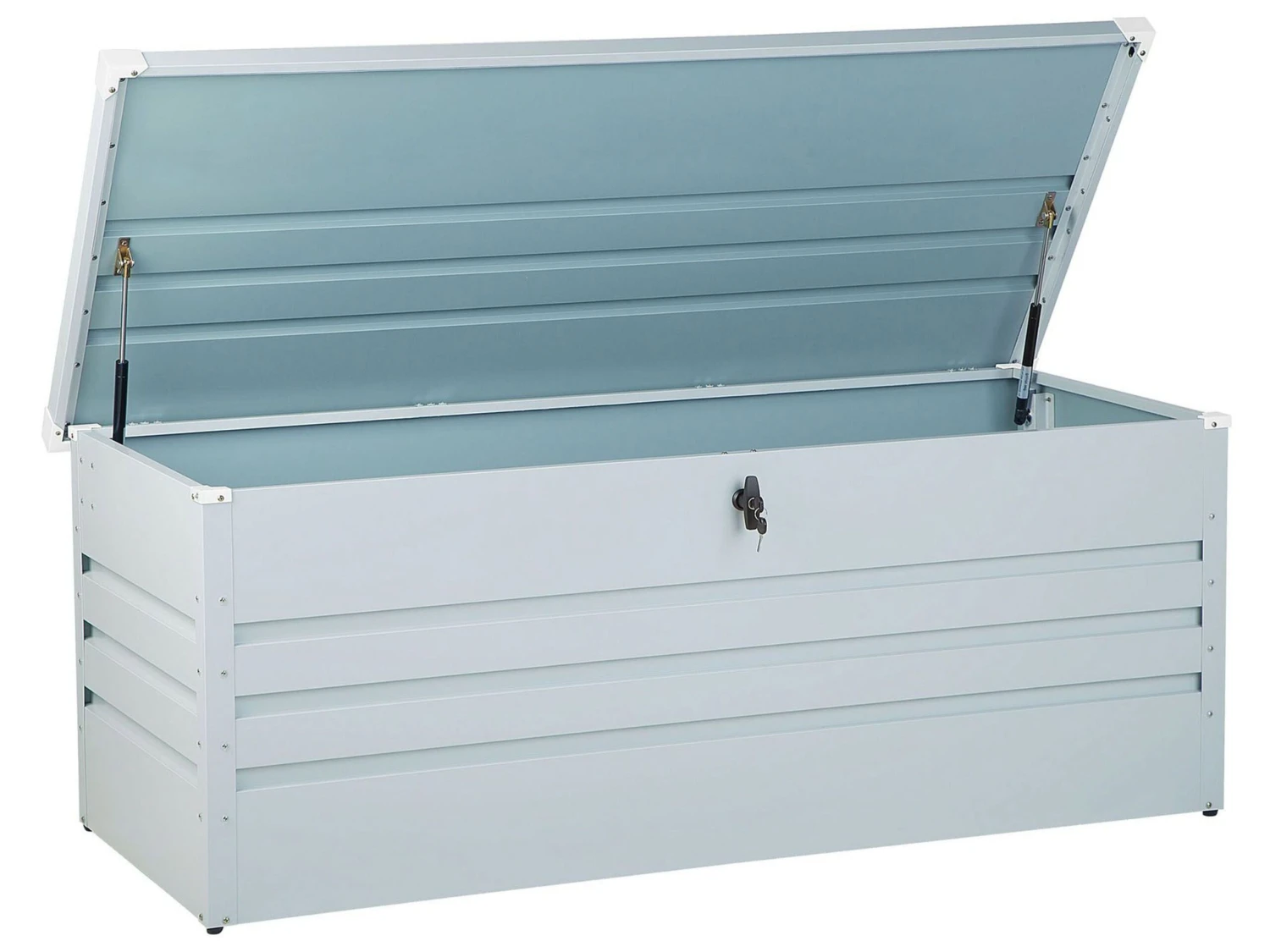 Pehmustelaatikko Teräksinen Vaaleanharmaa 165x70 Cm CEBROSA 1 Pehmustelaatikko Teräksinen Vaaleanharmaa 165x70 Cm CEBROSA