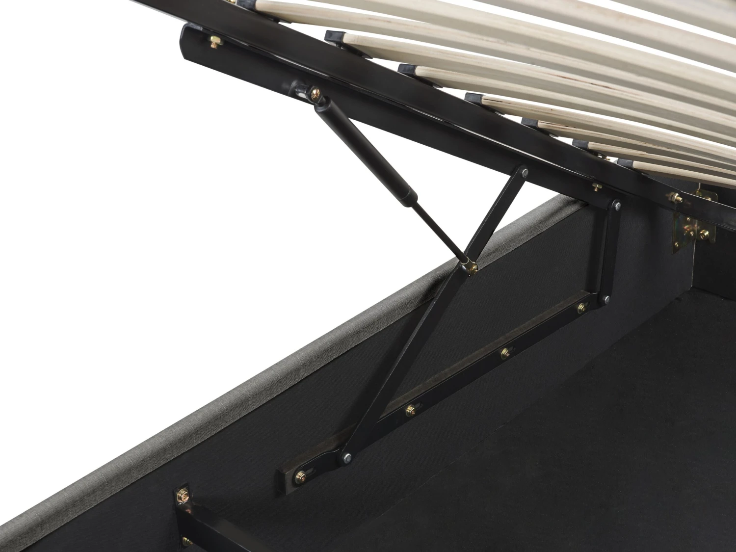 Sänky Kangas Säilytystila Tummanharmaa 90 X 200 Cm DINAN - Image 9