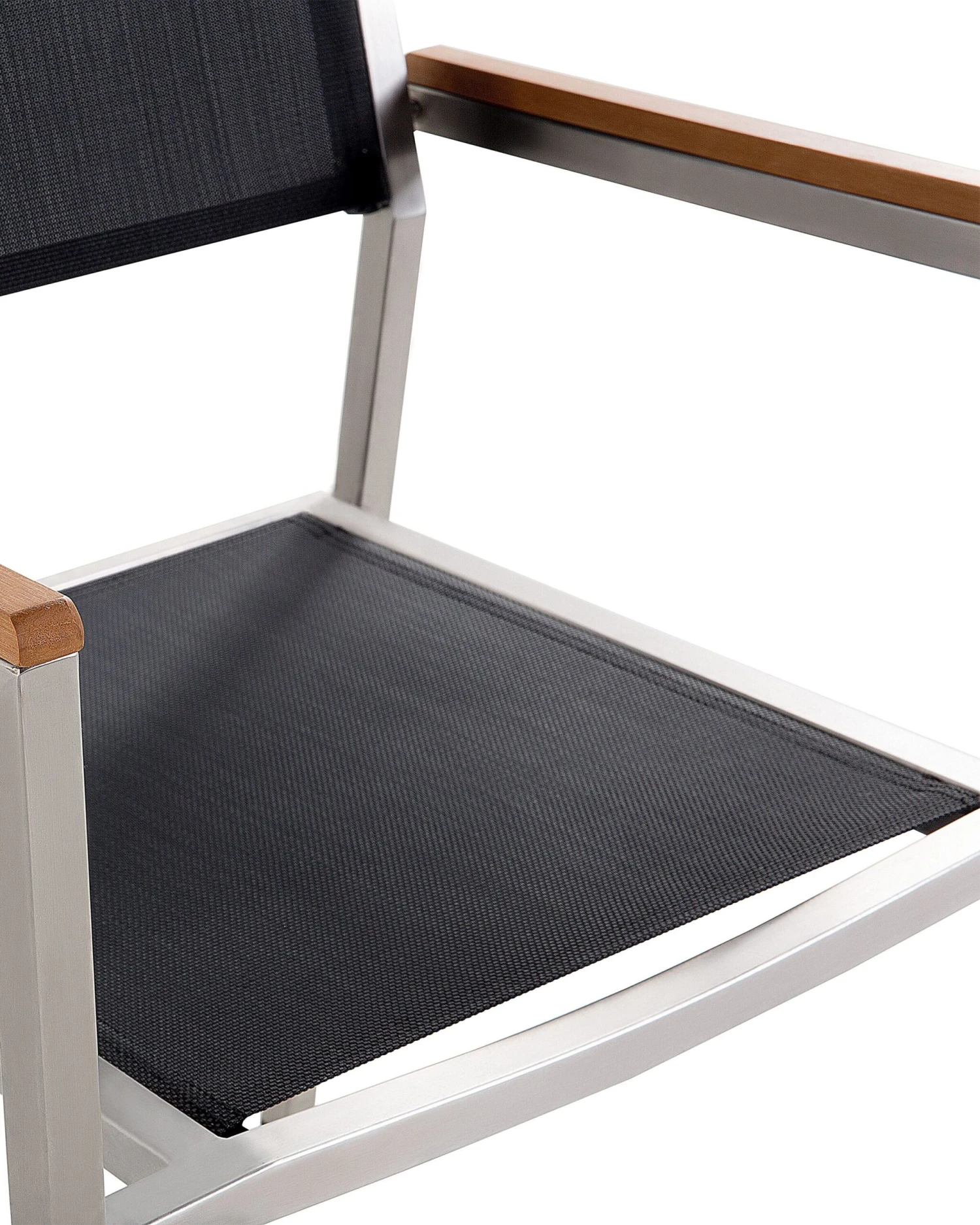 Puutarhatuoli Kangas Musta 6 Kpl GROSSETO - Image 5