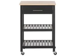 Tarjoiluvaunu Musta HIUMA 12 Tarjoiluvaunu Musta HIUMA -Beliani undef src sa picid 725702 type whitesh image