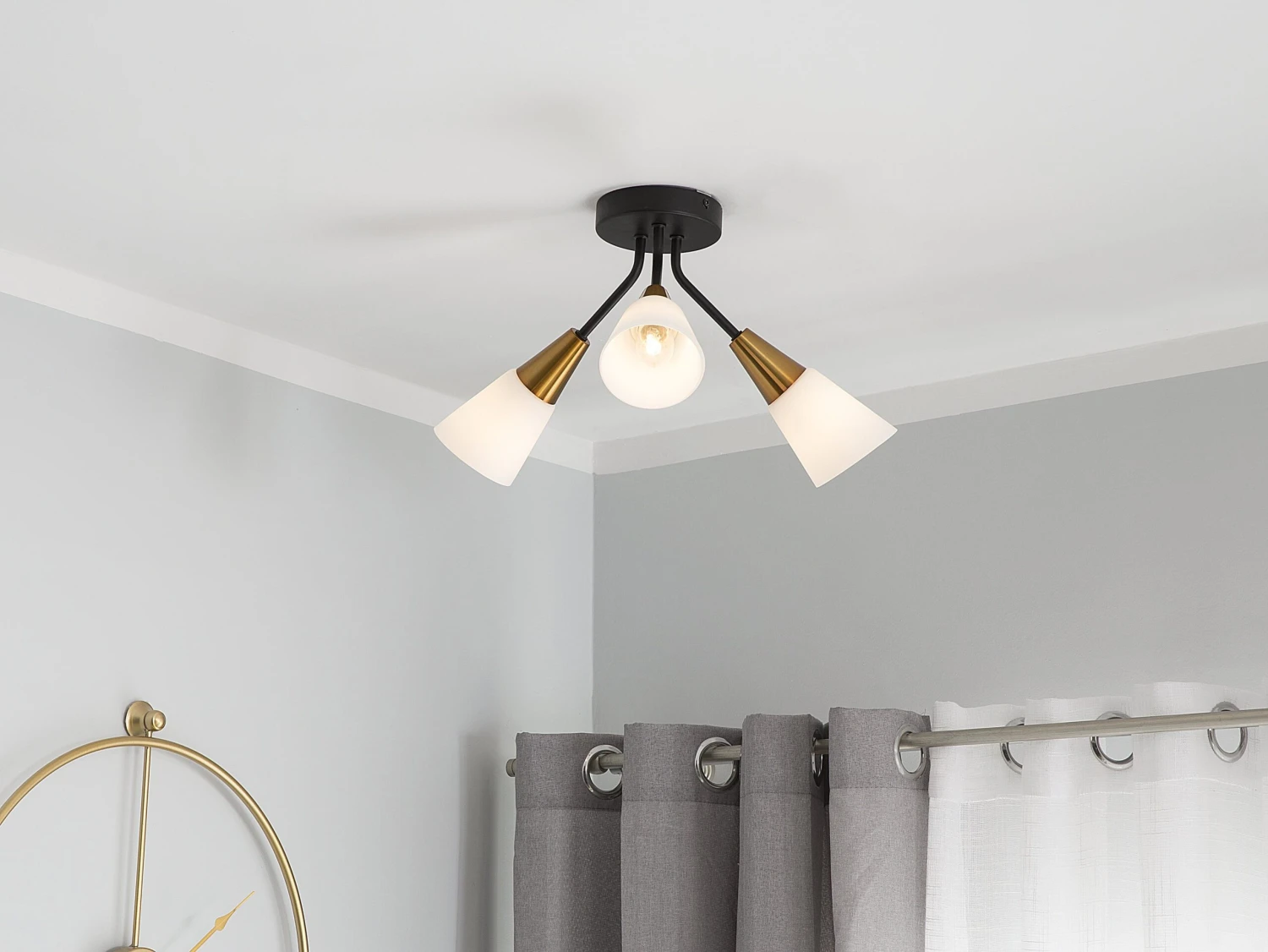 Kattovalaisin 3 Polttimoa Metalli Valkoinen/kulta AROYO III - Image 2