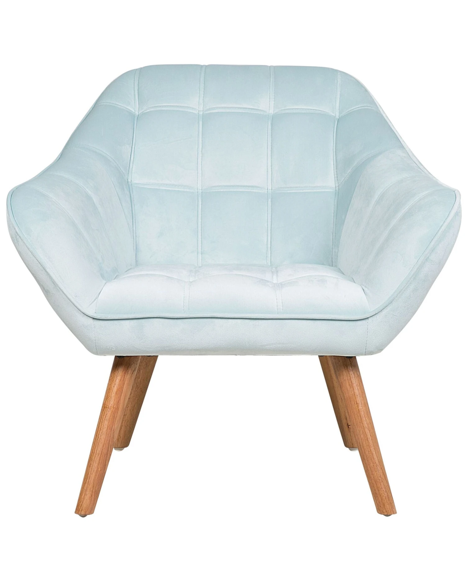 Nojatuoli Samettinen Vaaleansininen KARIS 3 Nojatuoli Samettinen Vaaleansininen KARIS - Image 3