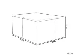 Suojapeite MANILA, MODICA Ja PRATO Puutarhakalusteille Siniharmaa 155 X 155 X 90 Cm CHUVA -Beliani undef src sa picid 731723 type whitesh image