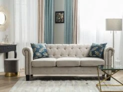 Sivupöytä Lasitasolla Rosteri Kulta BEVERLY -Beliani undef src sa picid 732082 type color image