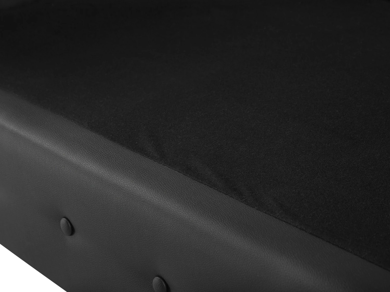 Musta 3-istuttava Keinonahkasohva CHESTERFIELD - Image 6