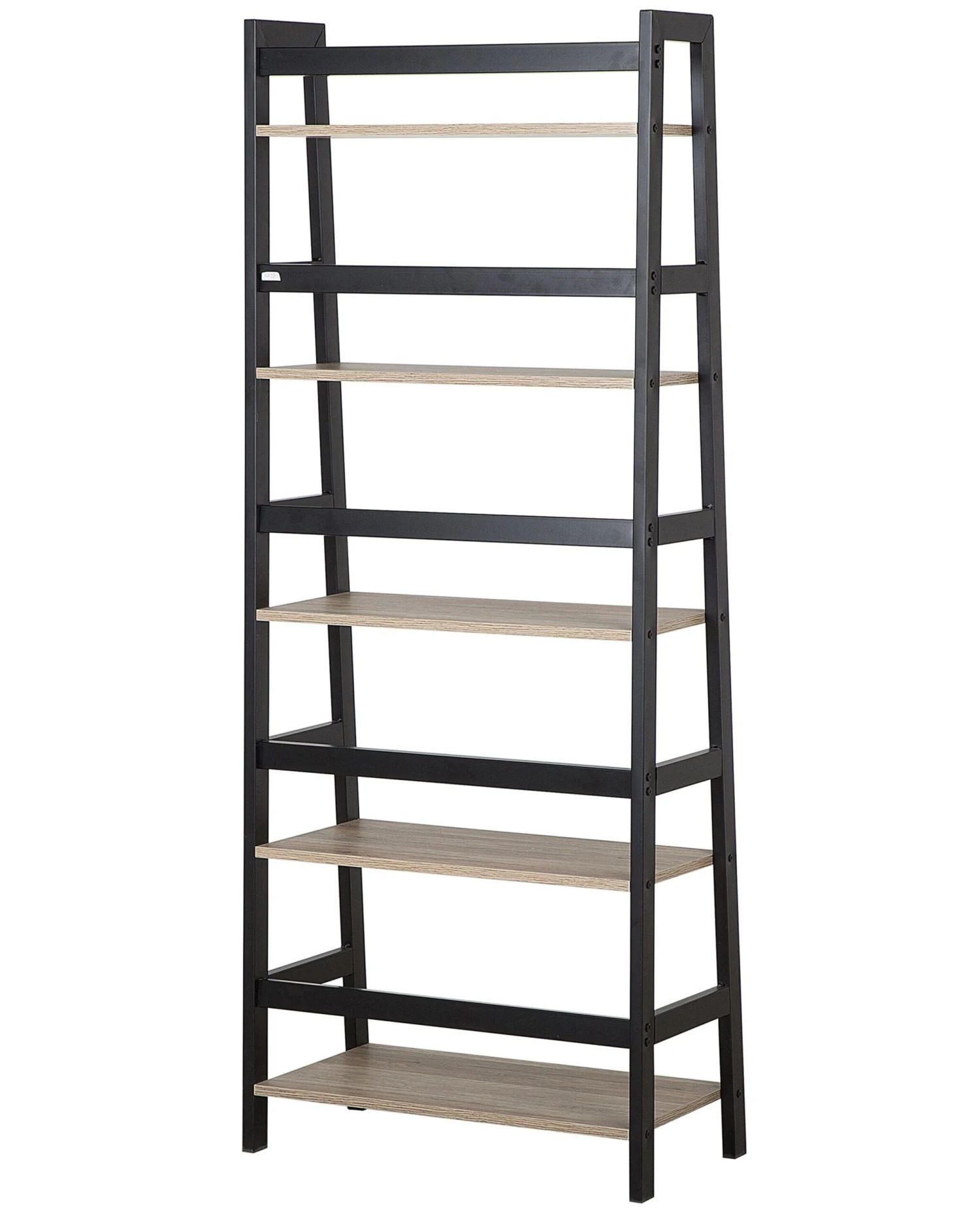 Tikashylly 5 Hyllyä Vaalea Puu/musta CROYDON 5 Tikashylly 5 Hyllyä Vaalea Puu/musta CROYDON - Image 5