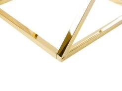 Sivupöytä Lasitasolla Rosteri Kulta BEVERLY -Beliani undef src sa picid 733182 type whitesh image