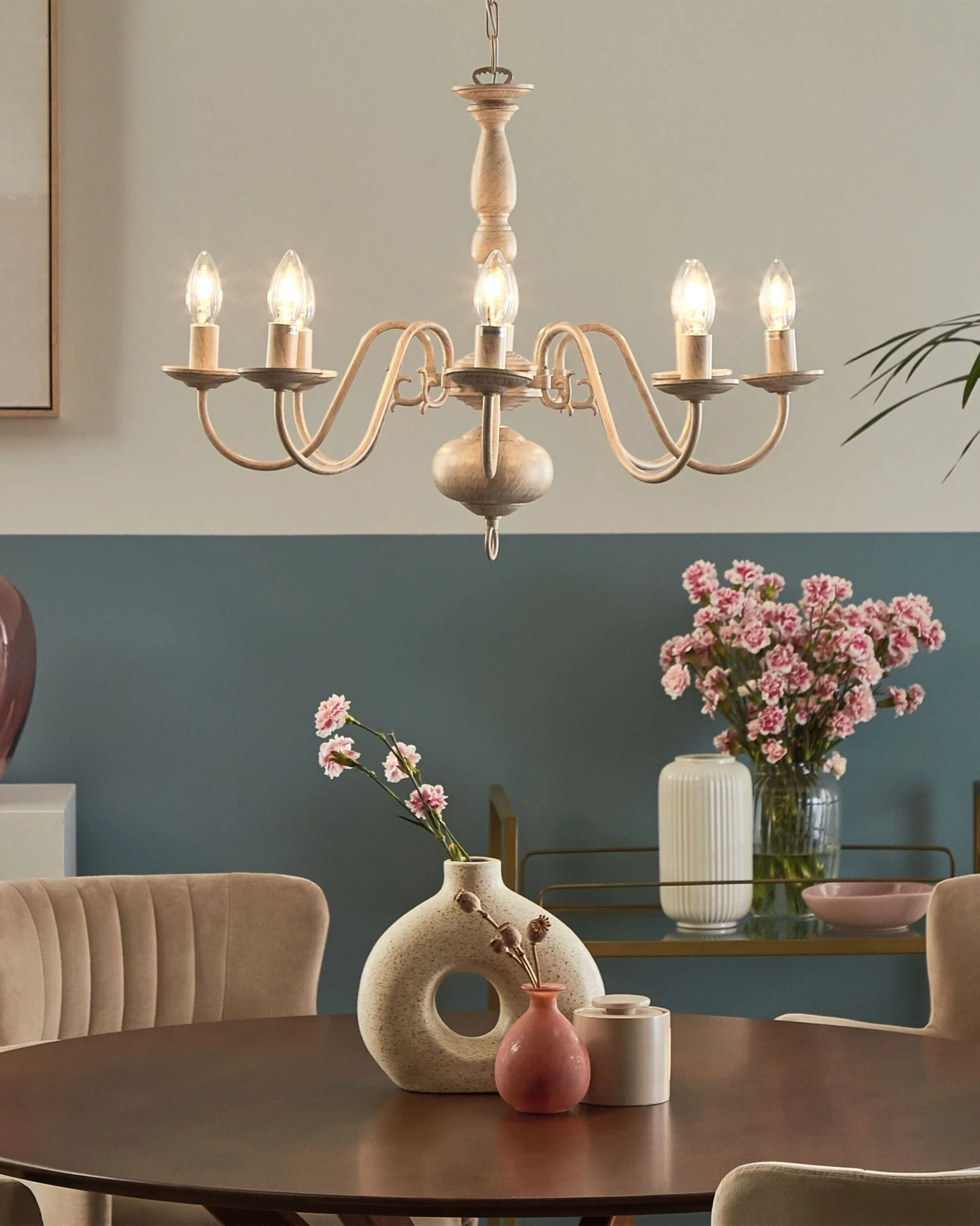 Kattokruunu 8 Polttimoa Rauta Luonnonvalkoinen BRITHON - Image 2