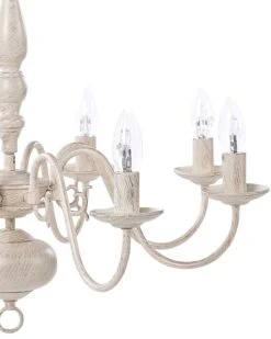 Kattokruunu 8 Polttimoa Rauta Luonnonvalkoinen BRITHON -Beliani undef src sa picid 738976 type whitesh image