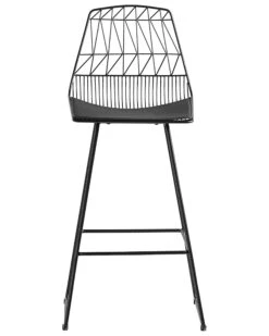 Baarituoli Teräs Musta 2 Kpl PRESTON -Beliani undef src sa picid 743211 type whitesh image