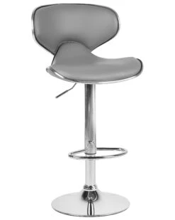 Baarijakkara Keinonahka Harmaa 2 Kpl CONWAY -Beliani undef src sa picid 743463 type whitesh image