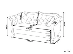 Samettinen 2-istuttava Punainen Sohva SKIEN -Beliani undef src sa picid 743763 type whitesh image
