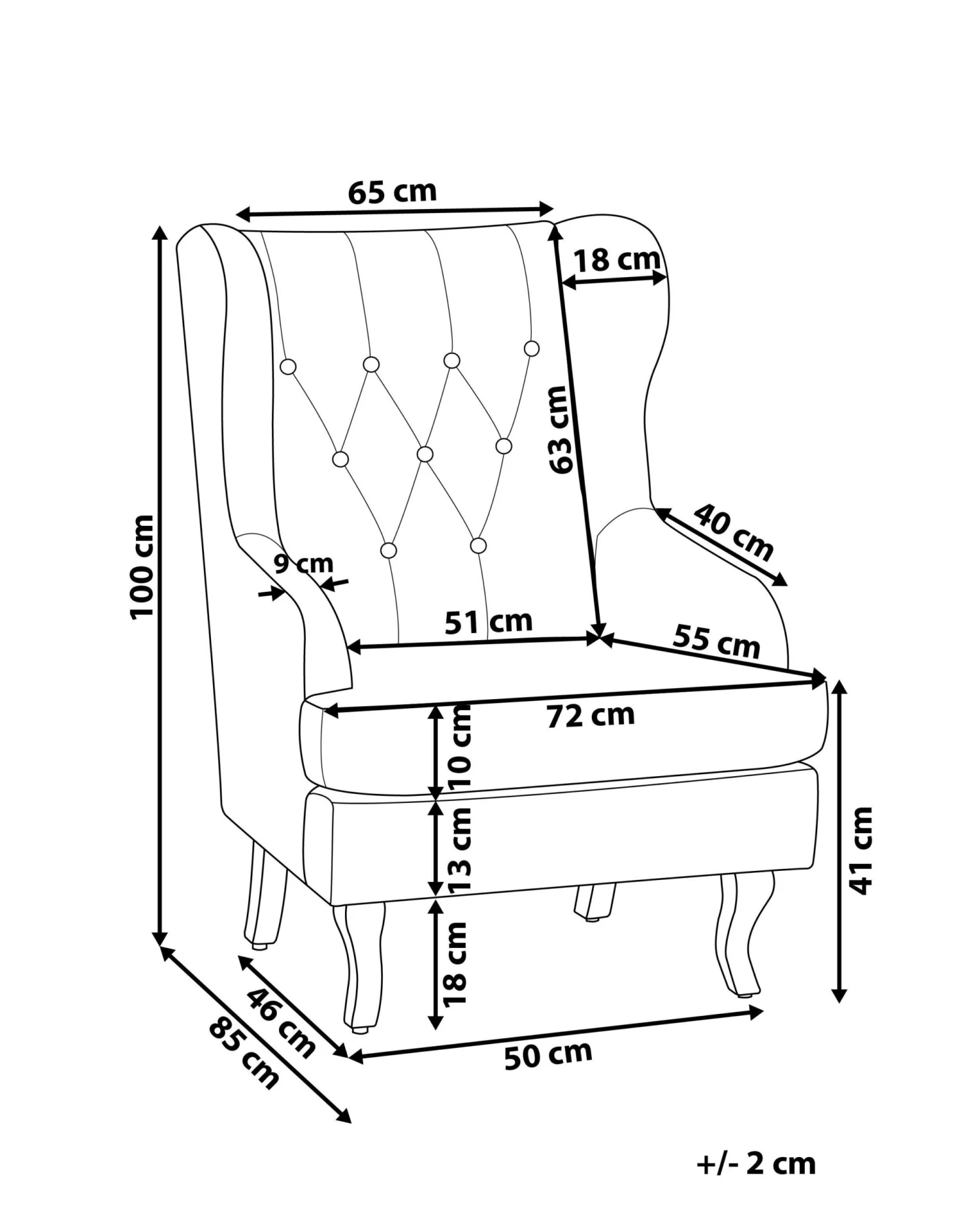 Nojatuoli Samettinen Tummanvihreä ALTA - Image 10