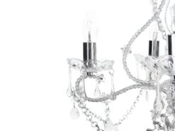 Kattokruunu 5 Polttimoa Akryylilasi Kirkas ASCAR -Beliani undef src sa picid 747985 type whitesh image