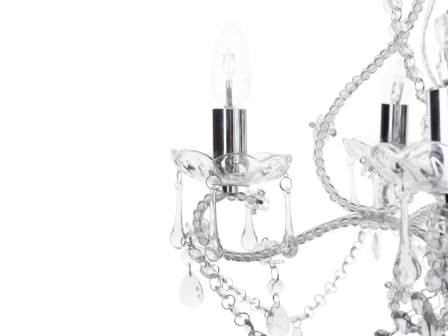 Kattokruunu 5 Polttimoa Akryylilasi Kirkas ASCAR - Image 5