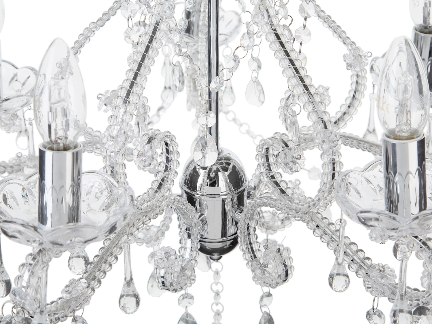 Kattokruunu 5 Polttimoa Akryylilasi Kirkas ASCAR - Image 6