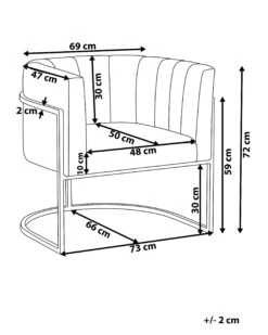 Nojatuoli Samettinen Harmaa LARVIK 17 Nojatuoli Samettinen Harmaa LARVIK -Beliani undef src sa picid 748603 type whitesh image