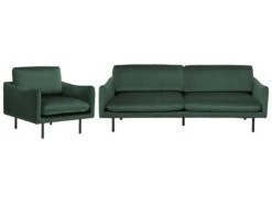 Sohvasetti Vihreä Sametti 4-istuttava VINTERBRO