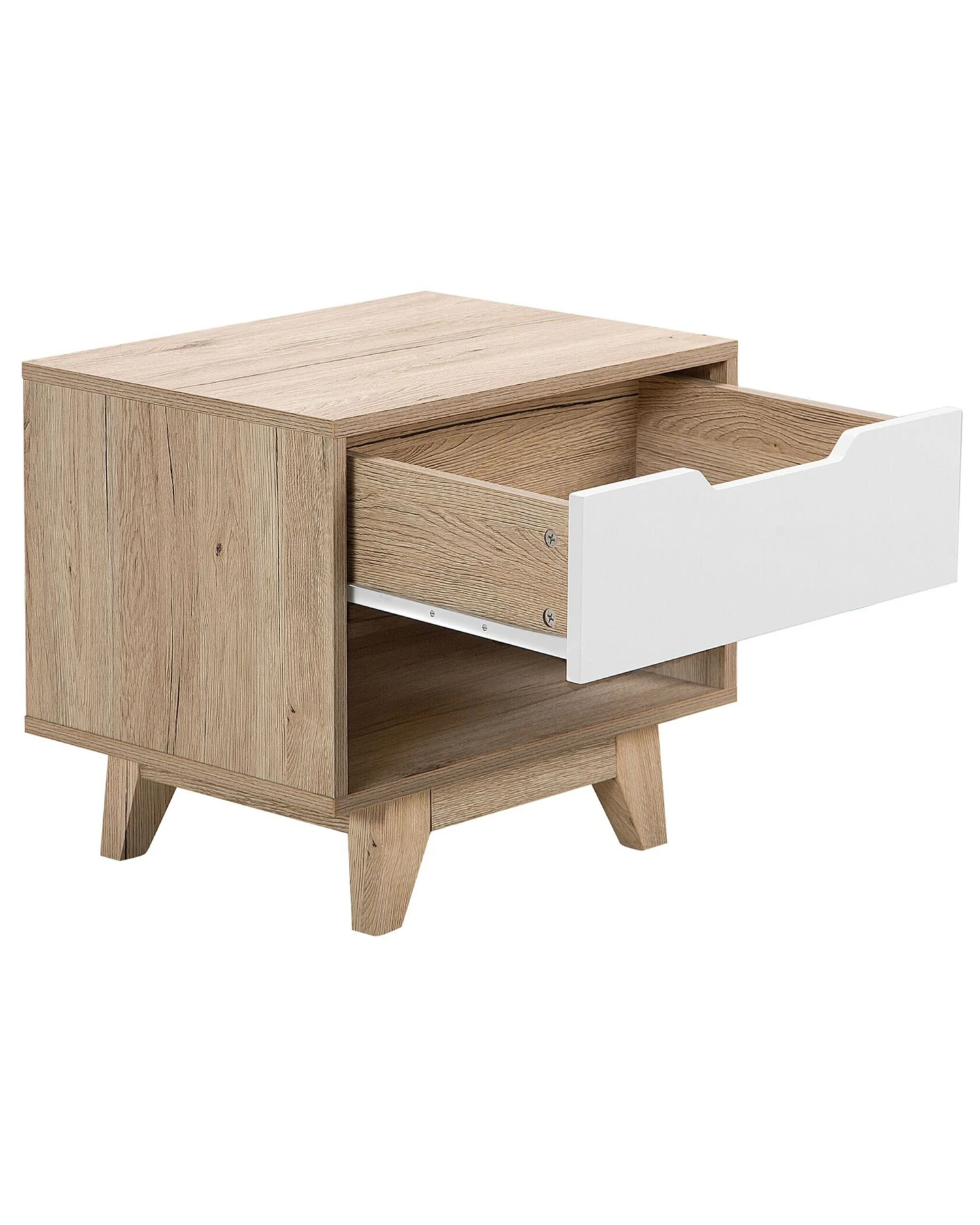 Yöpöytä Vaalea Puu/valkoinen SPENCER 8 Yöpöytä Vaalea Puu/valkoinen SPENCER - Image 8