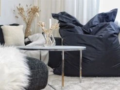 Säkkituoli Nailon Musta 140 X 180 Cm FUZZY 14 Säkkituoli Nailon Musta 140 X 180 Cm FUZZY -Beliani undef src sa picid 752038 type whitesh image