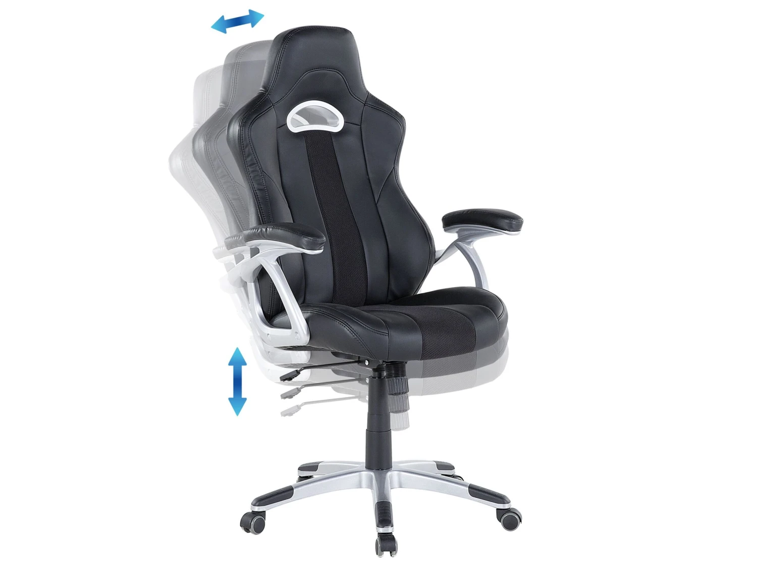 Työtuoli Keinonahkainen Musta ADVENTURE 6 Työtuoli Keinonahkainen Musta ADVENTURE - Image 6