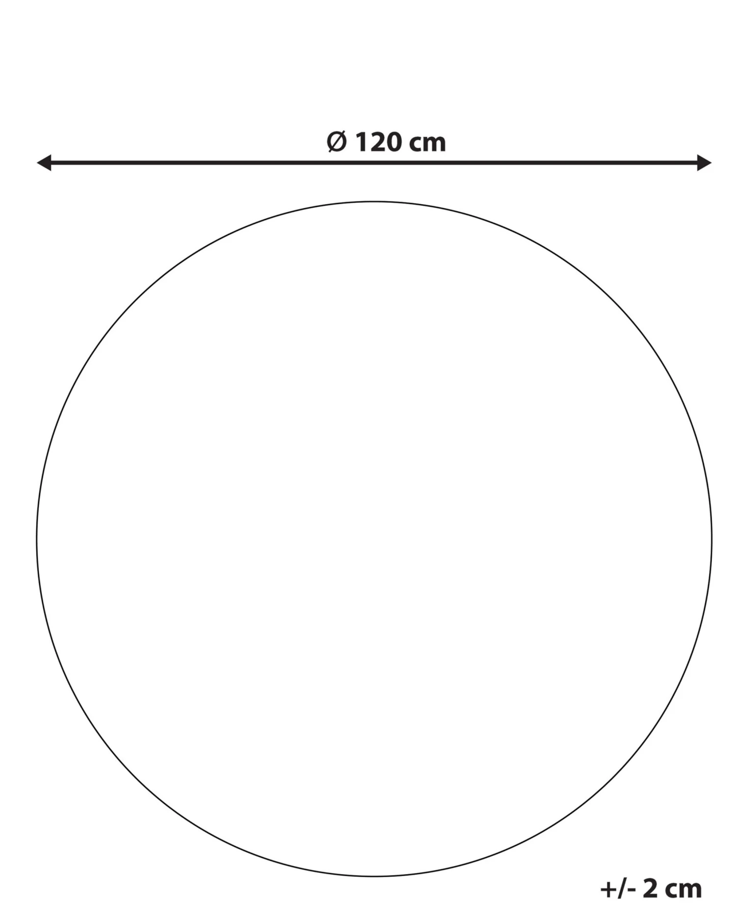 Matto Puuvilla Kermanvalkoinen/musta ø 120 Cm HIZAN 8 Matto Puuvilla Kermanvalkoinen/musta ø 120 Cm HIZAN - Image 8