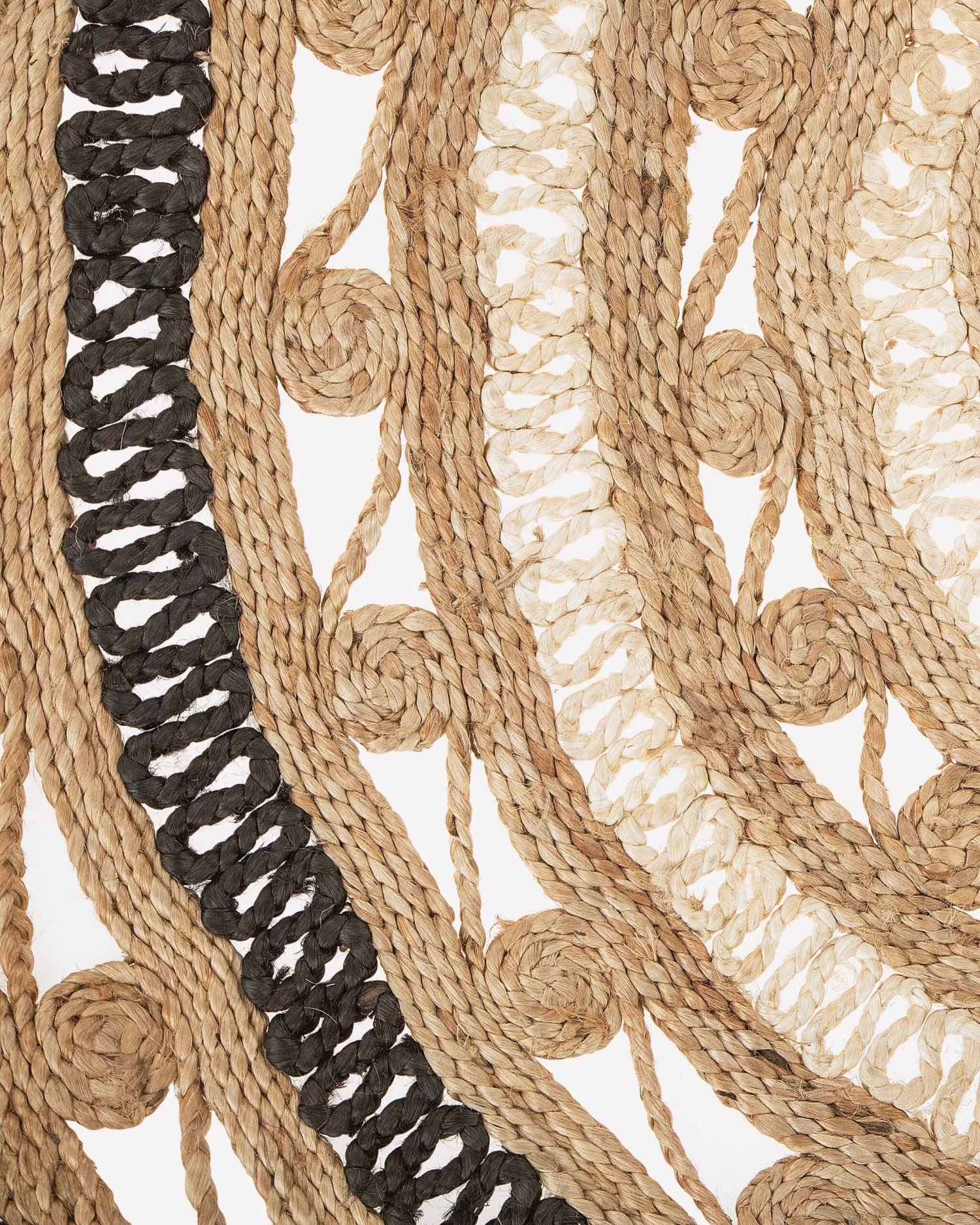 Matto Juutti Beige/musta 140 Cm GOYNE - Image 3