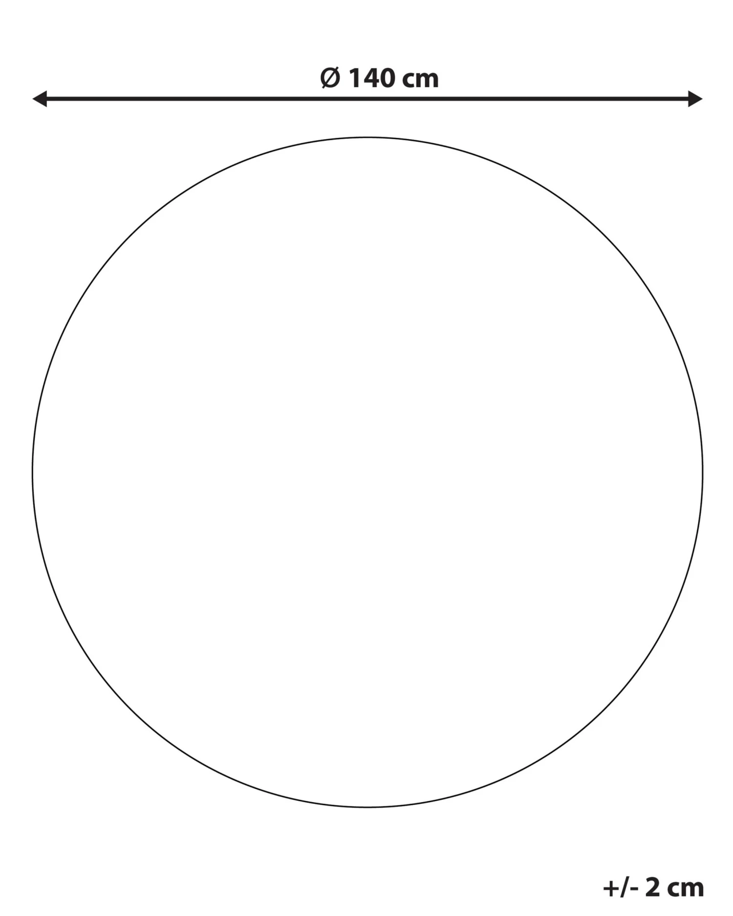 Matto Juutti Beige/musta 140 Cm GOYNE - Image 6