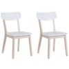 Tuoli Valkoinen/vaalea Puu 2 Kpl SANTOS