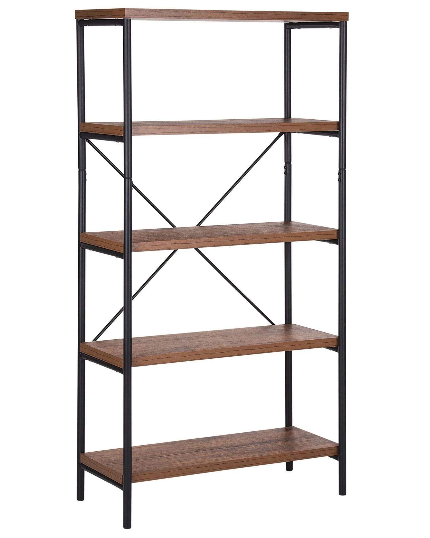 Kirjahylly 4 Hyllyä Tumma Puu BRISBANE